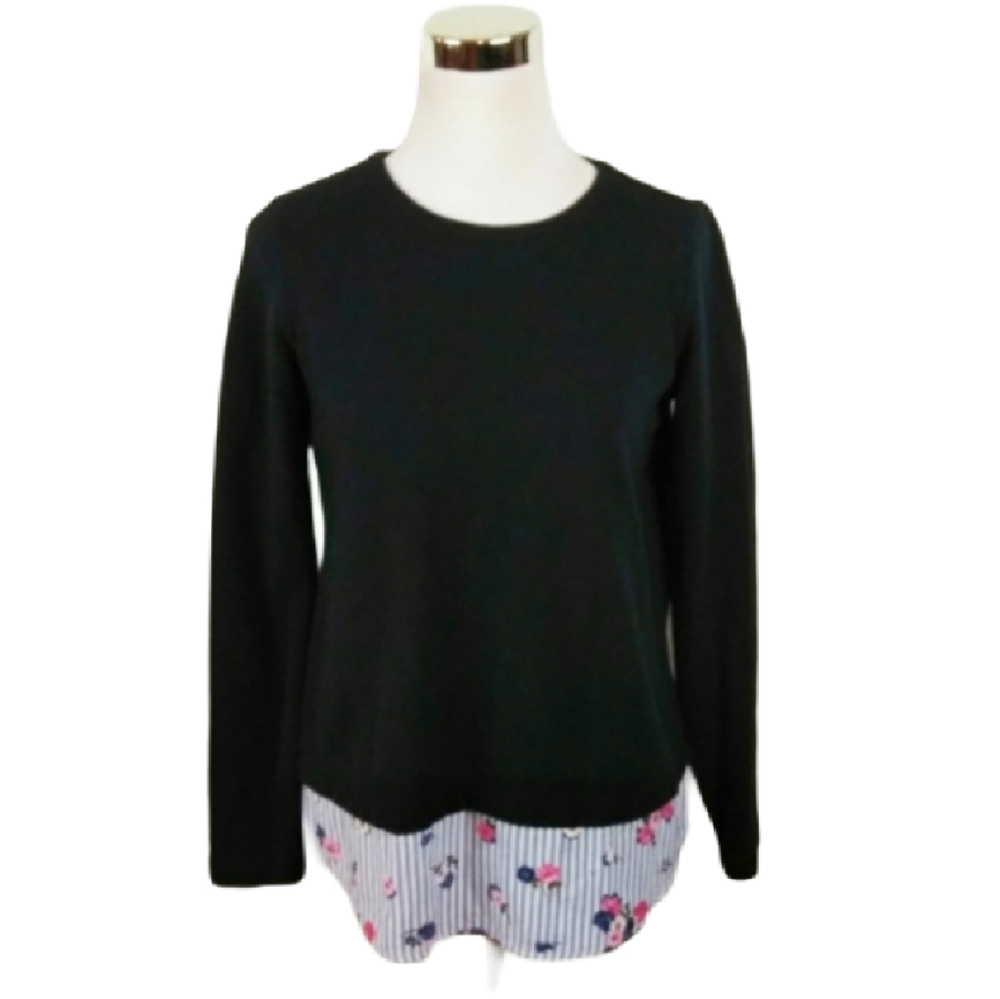 j.jill loose fit striped hem sweatshirt top - Picture 6 of 7